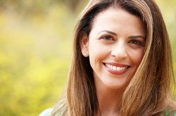 Female with a white, attractive, and healthy smile